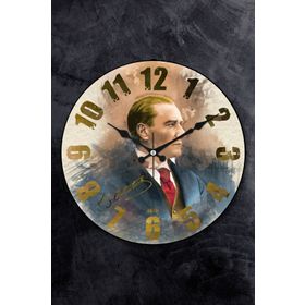 Emores 36 cm Bombe Sessiz Mekanizma Dekoratif Gerçek Cam