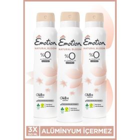 Emotion 3x150 ml Natural Bloom Kadın Deodorant