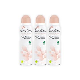Emotion 3x150 ml Natural Bloom Kadın Deodorant