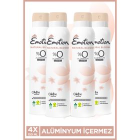 Emotion 4x150 ml Natural Bloom Deodorant