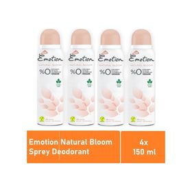 Emotion 4x150 ml Natural Bloom Deodorant