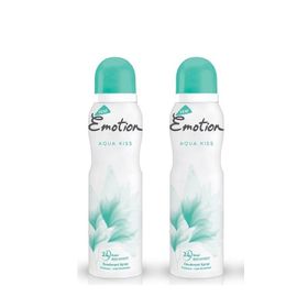 Emotion Aqua Kiss 2x150 ml Kadın Sprey Deodorant