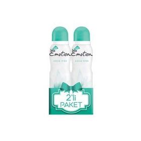 Emotion Aqua Kiss 2x150 ml Kadın Sprey Deodorant