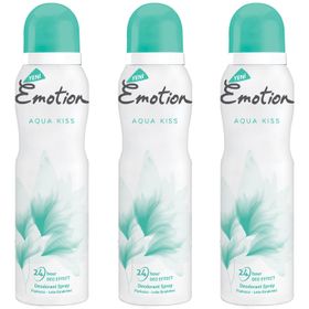 Emotion Aqua Kiss 3x150 ML Kadın Deodorant