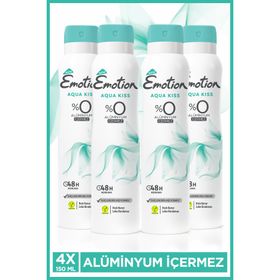 Emotion Aqua Kiss 4x150 ml Kadın Deodorant