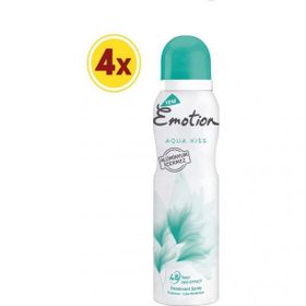 Emotion Aqua Kiss 4x150 ml Kadın Deodorant