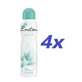 Emotion Aqua Kiss 4x150 ml Kadın Deodorant