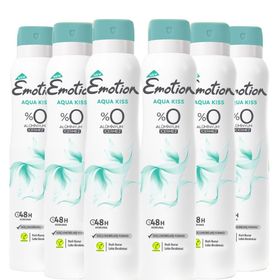 Emotion Aqua Kiss 6x200 ML Kadın Sprey Deodorant