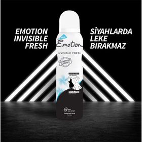 Emotion Black and White Invisible Fresh 150 ml Leke Bırakmayan Kadın Deodorant