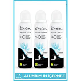 Emotion Black And White Invısıble Fresh 3x150 ml Kadın Deodorant