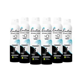 Emotion Black And White Invısıble Fresh 6x150 ml Kadın Deodorant