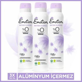 Emotion Detox Floral 3x150 ML Kadın Deodorant