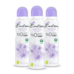 Emotion Detox Floral 3x150 ML Kadın Deodorant