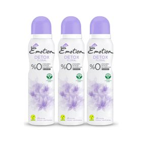 Emotion Detox Floral 3x150 ML Kadın Deodorant