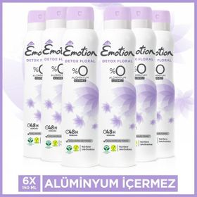 Emotion Detox Floral 6x150 ml Kadın Deodorant