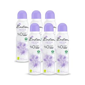 Emotion Detox Floral 6x150 ml Kadın Deodorant