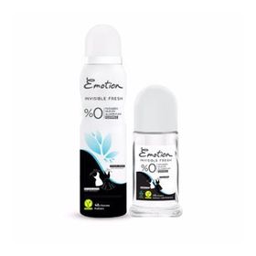 Emotion Invisible Fresh 150 ml Kadın Deodorant + Invisible Fresh 50 ml Kadın Roll-On