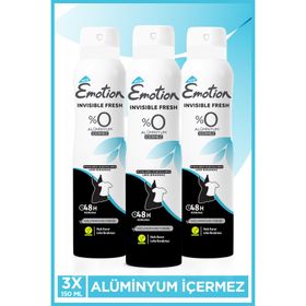 Emotion Invisible Fresh 3x150 ML Kadın Deodorant