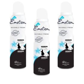 Emotion Invisible Fresh 3x150 ML Kadın Deodorant