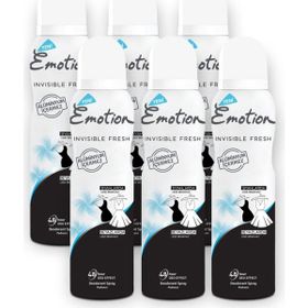 Emotion Invisible Fresh Black&White 6x150 ml Kadın Parfüm Deodorant