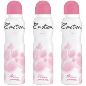 Emotion Love 150 ml x 3 Kadın Deodorant