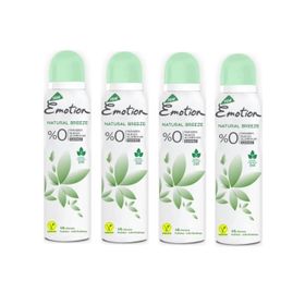 Emotion Natural Breeze 4x150 ml Kadın Sprey Deodorant