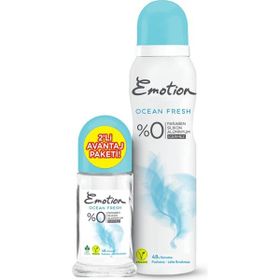 Emotion Ocean Fresh 150 ml Kadın Deodorant + Ocean Fresh 50 ml Kadın Roll-On