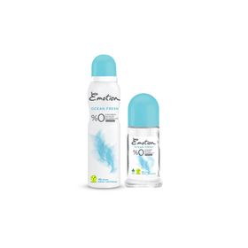 Emotion Ocean Fresh 150 ml Kadın Deodorant + Ocean Fresh 50 ml Kadın Roll-On