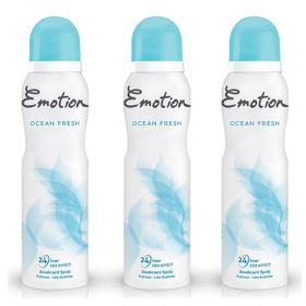 Emotion Ocean Fresh 3x150 ml Kadın Sprey Deodorant