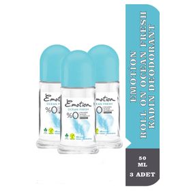 Emotion Ocean Fresh 3x50 ml Kadın Roll-On Deodorant