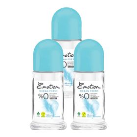 Emotion Ocean Fresh 3x50 ml Kadın Roll-On