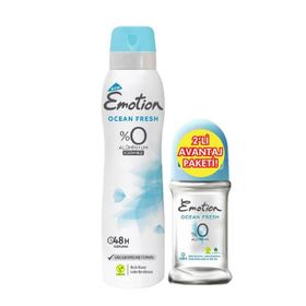 Emotion Ocean Fresh 50 ml Roll-On + Ocean Fresh 150 ml Sprey Deodorant