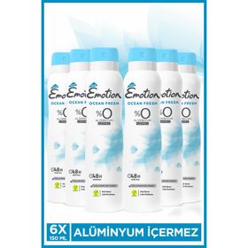 Emotion Ocean Fresh 6 Adet x 150 ml Kadın Sprey Deodorant