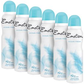 Emotion Ocean Fresh 6 Adet x 150 ml Kadın Sprey Deodorant