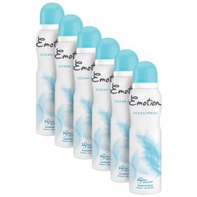 Emotion Ocean Fresh 6 Adet x 150 ml Kadın Sprey Deodorant