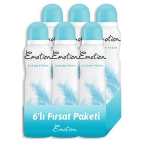 Emotion Ocean Fresh 6 Adet x 150 ml Kadın Sprey Deodorant
