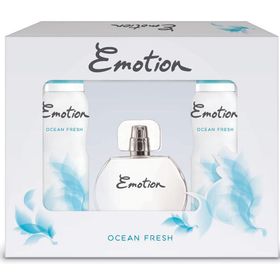 Emotion Ocean Fresh EDT 50 ml Kadın Parfümü+2x150 ml Deodorant