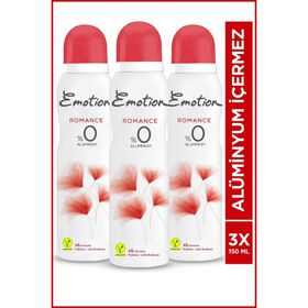 Emotion Romance 3x150 ML Kadın Deodorant