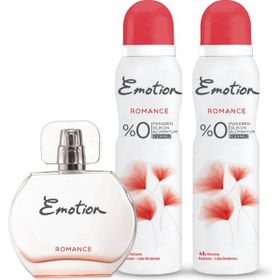 Emotion Romance EDT 50 ml Kadın Parfümü + 2x150 ml Deodorant Seti