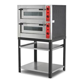 Empero EMP.8+8 Çift Katlı Manuel 8x33 cm Pizza Kapasiteli 96x90x76 cm Elektrikli Pizza Fırını