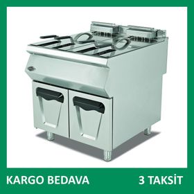 Empero EMP.PLS.7FG020 16+16 lt 80x73x85 cm LPG'li Gazlı Fritöz Dolaplı