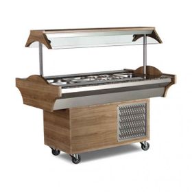 Empero EMP.SB.05 5X1/1 GN 180x89x137 cm Soğutmalı Salat Bar