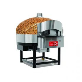 Empero EMP.SPO.02-GB-LPG Gazlı Döner Tabanlı 9 Pizza Kapasiteli Altın Siyah LPG'li Pizza Fırını