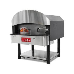 Empero EMP.SPO.05 Gazlı ve Odunlu Döner Tabanlı Manuel Pizza Fırını 6x30 cm Pizza Kapasiteli Pizza Fırını