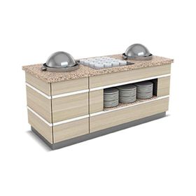 Empero GLT.CSU.03 3 Çorbalık 240x90x90 cm Galata Çorba Servis Ünitesi