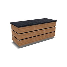 Empero KPD.NTR-N.01 100x90x90/150 cm Kapadokya Nefeslikli Nötr Servis Ünitesi