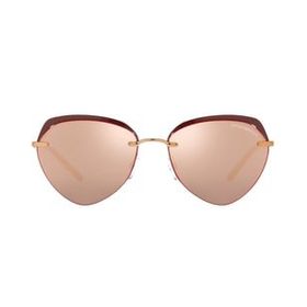 Emporio Armani 2133 30117J 57 Rose Geometrik Çerçeve Unisex Güneş Gözlüğü