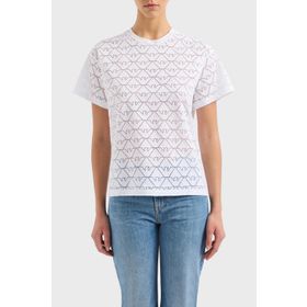 Emporio Armani 3D2T7Q 2JMAZ 0100 Beyaz Kadın T-shirt