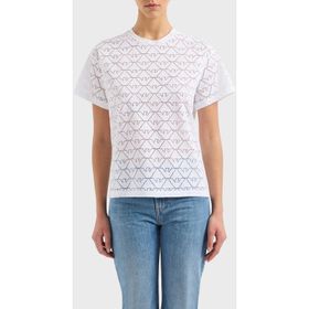 Emporio Armani 3D2T7Q 2JMAZ 0100 Beyaz Kadın T-shirt