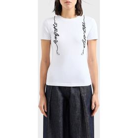 Emporio Armani 3D2T7R 2J07Z 0100 Beyaz Kadın T-shirt